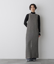 「STEVELOUR」シャイニーレースニットワンピース