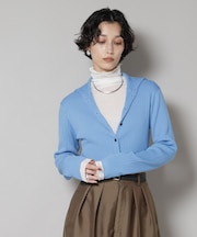 毛玉レスニット3wayリブタートルトップス