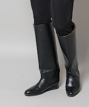 ワイドシャフトインヒールブーツ