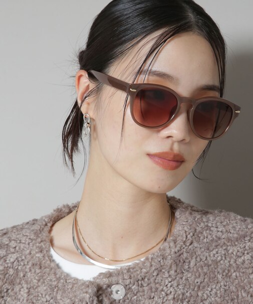 ワンポイントフレームサングラス