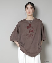 GOOD ROCK SPEED/ MICKEY MOUSE /Tshirts Brown