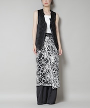 Sara mallika／TULLETAPEEMBROIDERY WRAP SKIRT