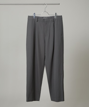 ATON／BACK SATIN STANDARD PANTS