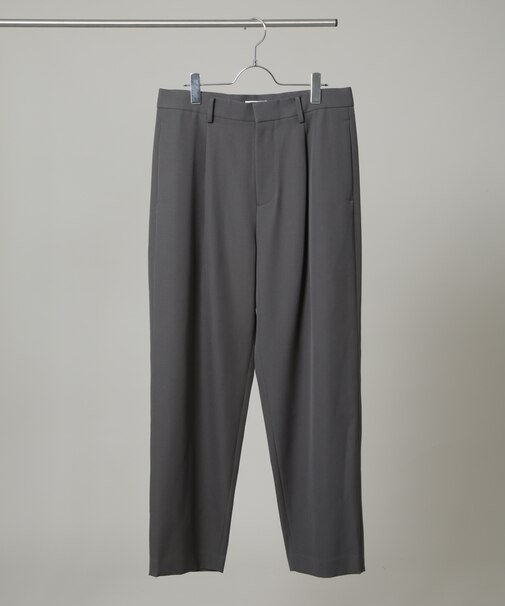 ATON／BACK SATIN STANDARD PANTS