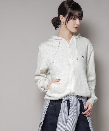 Champion／ZIP HOODED SWEATSHIRT