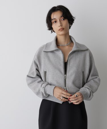 「STEVELOUR」コンパクトダブルジップスウェット