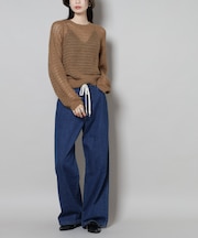 ドロストワイドデニムパンツ