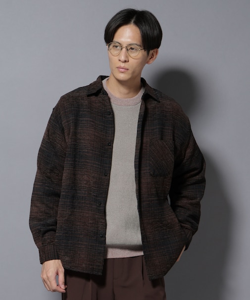 モールチェックシャツ 長袖