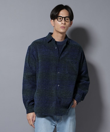 モールチェックシャツ 長袖