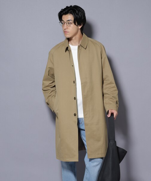 微起毛バルカラーコート