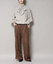 フリンジジャガードパンツ