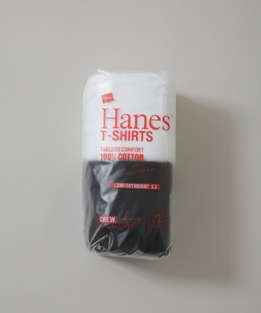 Hanes／2P Japan Fit クルーネックロングスリーブＴシャツ