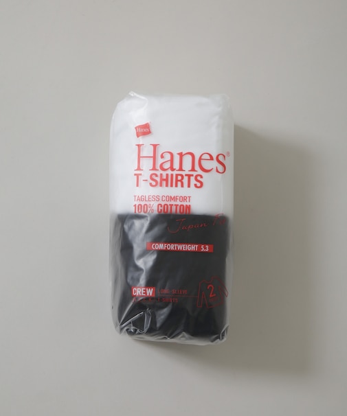 Hanes／2P Japan Fit クルーネックロングスリーブＴシャツ