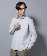 「N shirt」Anti Soaked(R)汗染み防止セミワイドカラーシャツ長袖