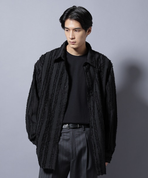 カットレースフリンジシャツ