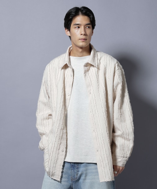 カットレースフリンジシャツ