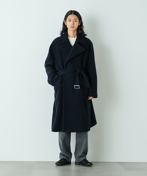 ウールミックススタンドカラーコート｜ナノ・ユニバースの通販｜&mall