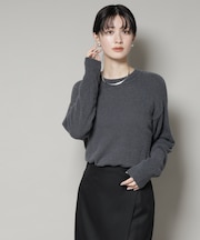 ミニラメシャギーニットプルオーバー