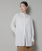 スタンドカラーシャツ