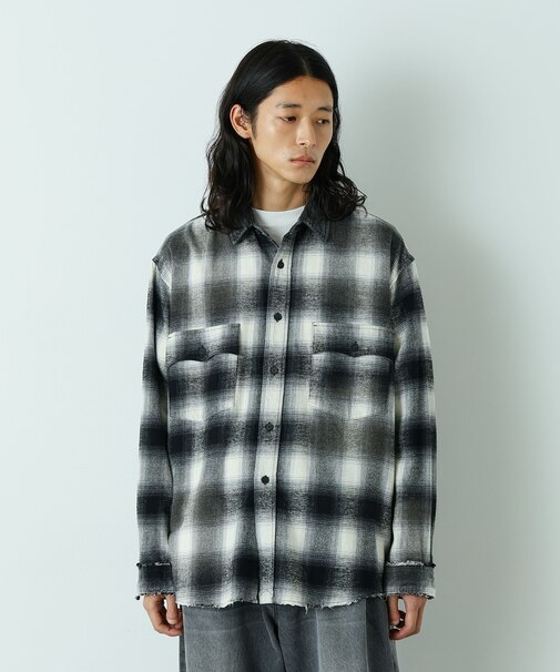｢HOTEL PALACE｣ ヴィンテージライクオンブレチェックネルシャツ