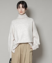 タートルワイドシルエット圧縮ニット