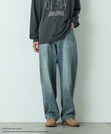 ｢HOTEL PALACE｣ フェードデニム ルーズシルエットパンツ