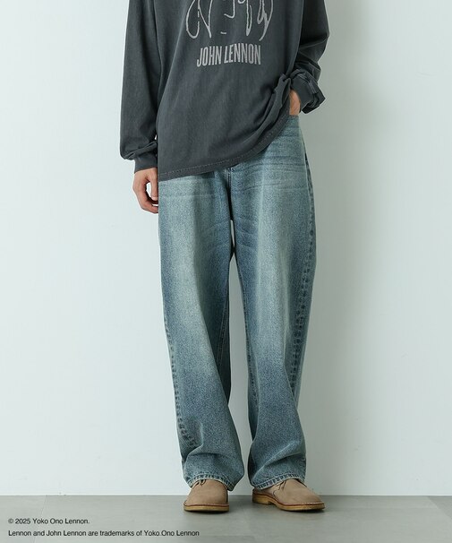 ｢HOTEL PALACE｣ フェードデニム ルーズシルエットパンツ