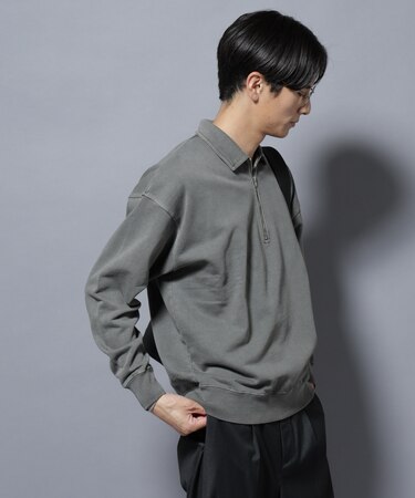 ヴィンテージライク ハーフZIPスウェット