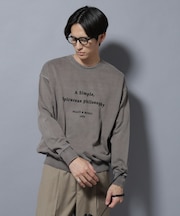 ヴィンテージライク エディトリアル デザインスウェット