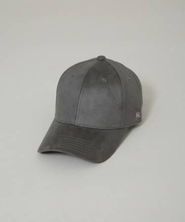 Healthknit／別注 フェイクスエードペナント刺繍キャップ