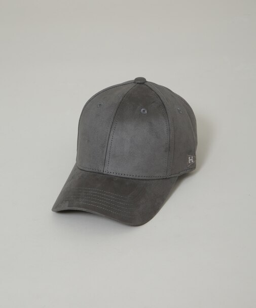 Healthknit／別注 フェイクスエードペナント刺繍キャップ