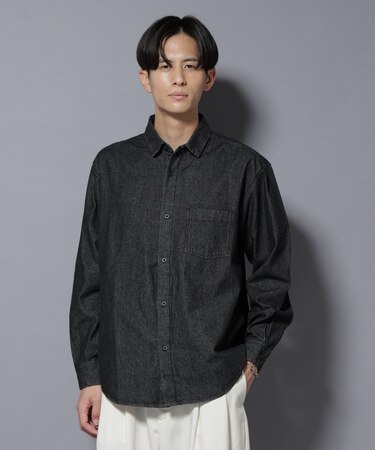 ライトオンスデニムシャツ 長袖