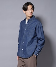 ライトオンスデニムシャツ 長袖