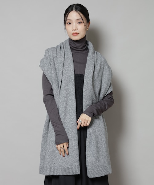 STONE  ショールニット S モールニット ショールカラー カーディガン ｜The DUFFER of St