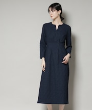 troisieme chaco／PUFFY JACQUARD　ワンピース