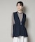 troisiemechaco／PUFFY JACQUARD　ジレ