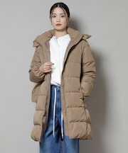 撥水加工 フードロングダウンコート