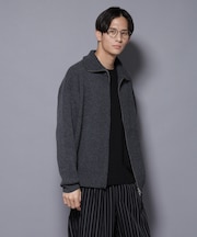 ウールカシミヤドライバーズニット