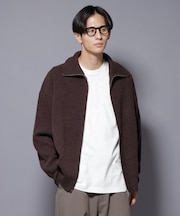 ウールカシミヤドライバーズニット