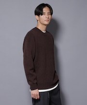 ウールカシミヤクルーネックプルオーバー