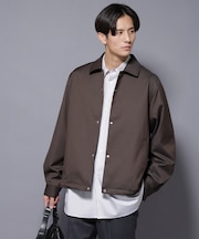DELEGANTE エアリーサキソニーコーチジャケット