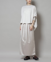 レザーライクシャイニースカート