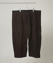 HAVERSACK／泥染風コットンフランネルクロップドワイドパンツ(セットアップ可)