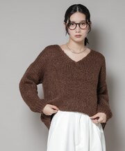 TRICOTS JEAN MARC／Vネックプルオーバー