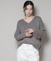 TRICOTS JEAN MARC／Vネックプルオーバー