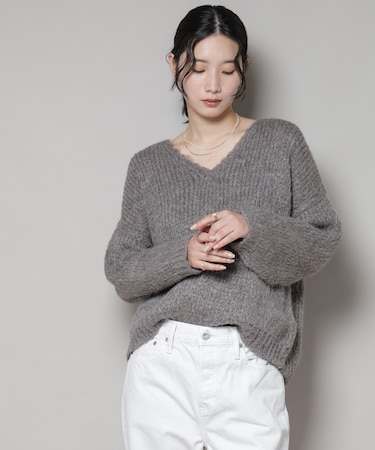 TRICOTS JEAN MARC／Vネックプルオーバー