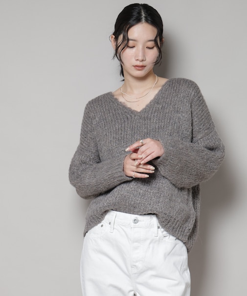 TRICOTS JEAN MARC／Vネックプルオーバー