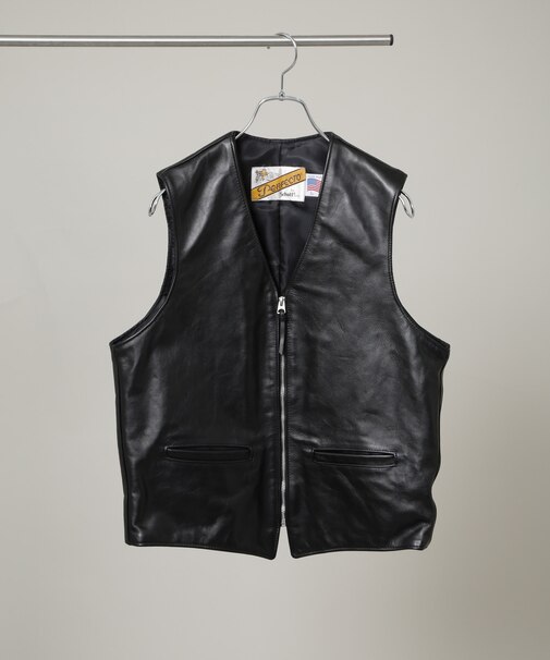 Schott／193V LEATHER VEST
