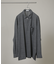 ATON／TWIST WOOL WASHER ZIP UP SHIRT