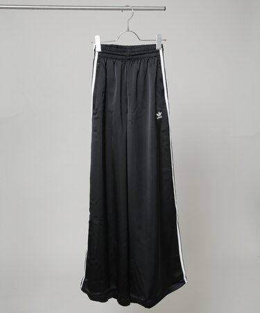 adidas／SATIN TRACK PANTS BLACK